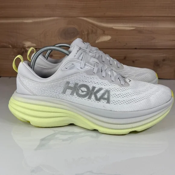 Hoka One OneBondi 8 Nimbus Cloud Luminary Green Running Shoes 1127952 Womens 12B - Picture 7 of 16
